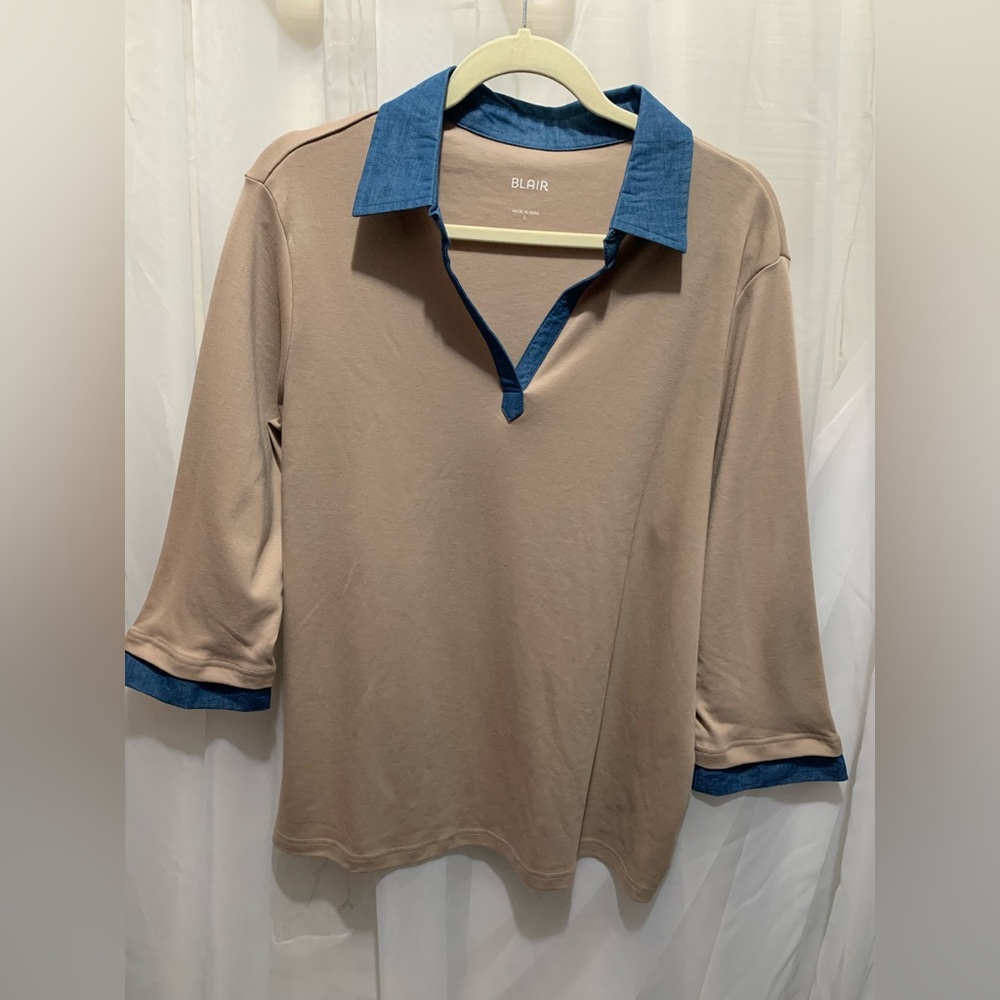 Blair Chambray Collar Blouse